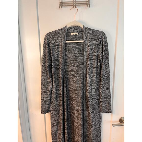 Velvet By Graham & Spencer Gray Long Open Cardigan Sweater Size XS - Picture 3 of 7